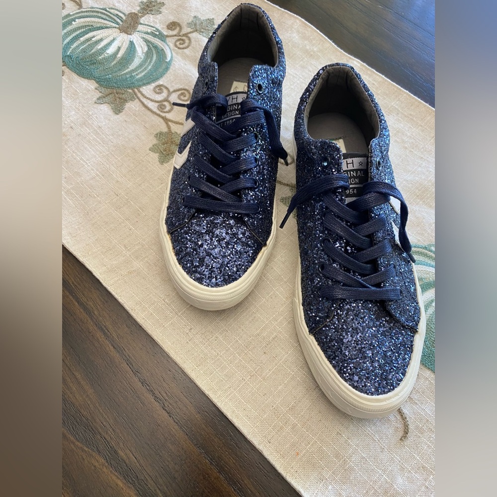 Vintage Havana Future-10 Navy Sparkle Glitter Sneakers Women’s Size 10